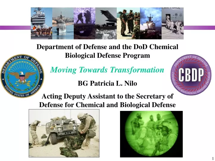 department of defense and the dod chemical