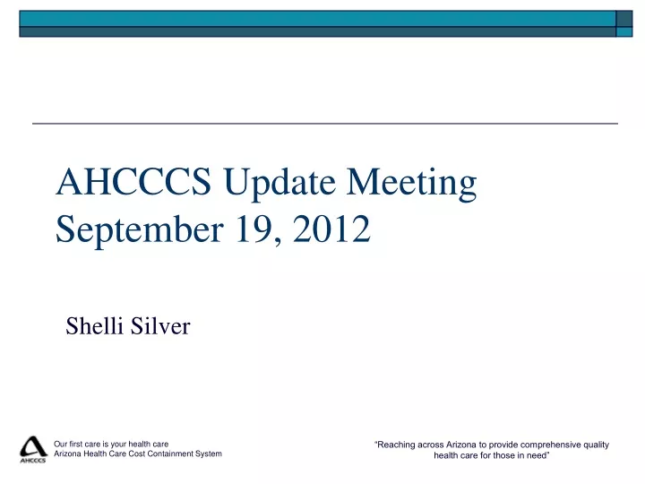 ahcccs update meeting september 19 2012