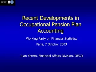 Working Party on Financial Statistics Paris, 7 October 2003
