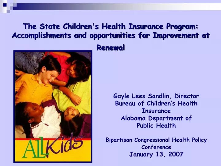 the state children s health insurance program