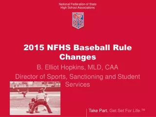 2015 NFHS Baseball Rule Changes