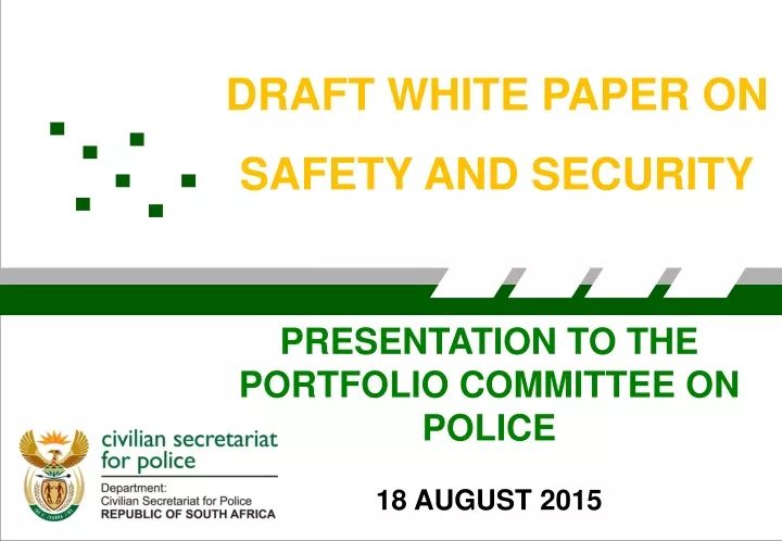 draft white paper on safety and security