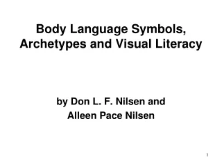 Body Language Symbols, Archetypes and Visual Literacy