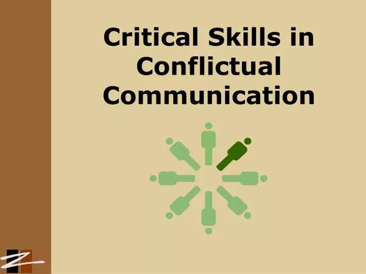 critical skills in conflictual communication