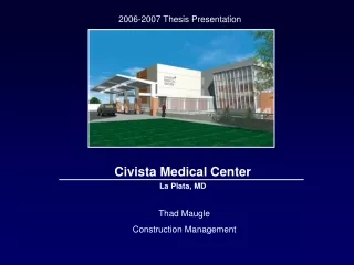 Civista Medical Center La Plata, MD