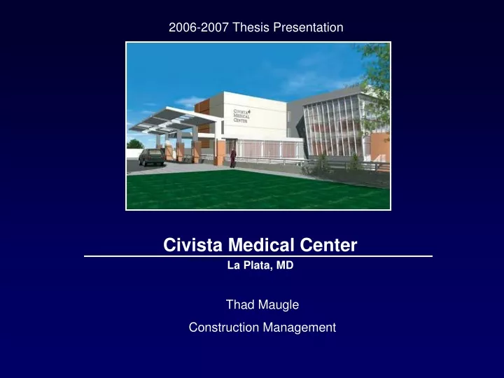 civista medical center la plata md