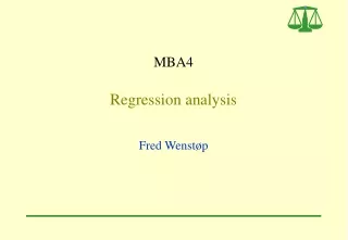 MBA4  Regression analysis
