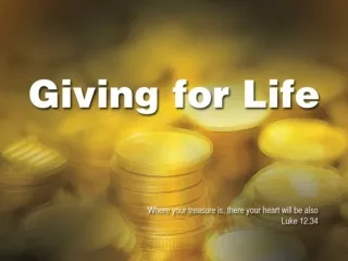 Generous giving responds to a generous God.  ‘We need to give rather than give to need’