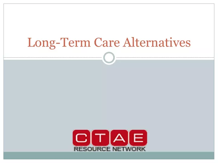 long term care alternatives