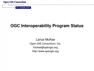OGC Interoperability Program Status
