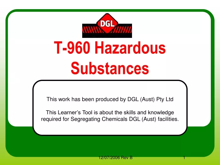 t 960 hazardous substances