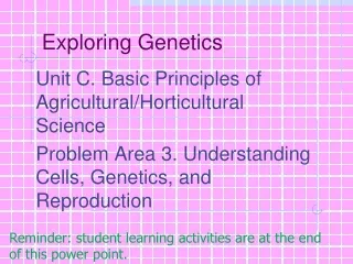 Exploring Genetics
