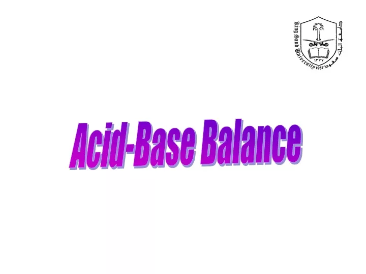 acid base balance