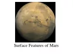 Surface Features of Mars