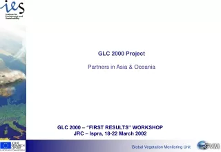 GLC 2000 Project Partners in Asia &amp; Oceania