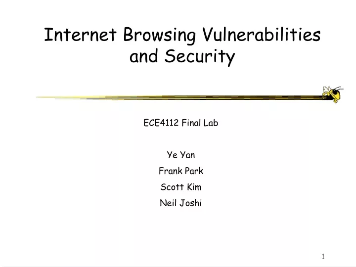 internet browsing vulnerabilities and security