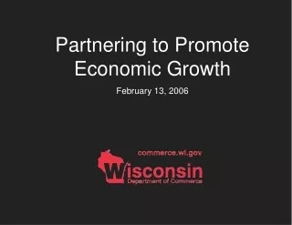 Partnering to Promote Economic Growth February 13, 2006