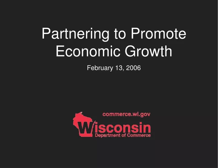 partnering to promote economic growth february
