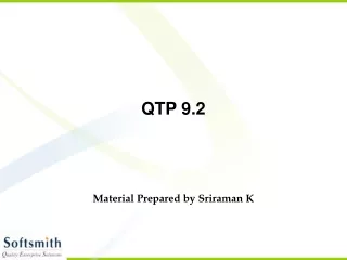 QTP 9.2