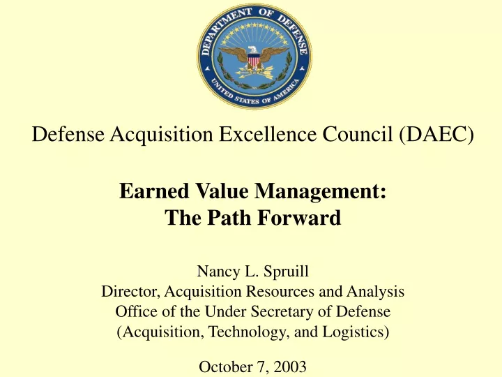 defense acquisition excellence council daec