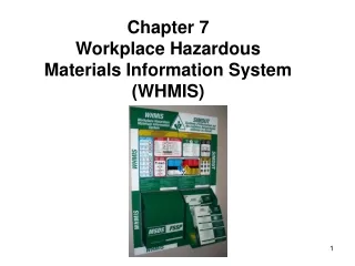 Chapter 7 Workplace Hazardous Materials Information System ) WHMIS)