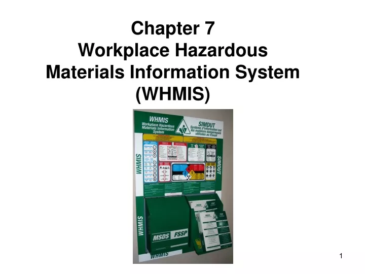 chapter 7 workplace hazardous materials