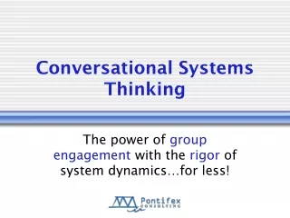 Conversational Systems Thinking