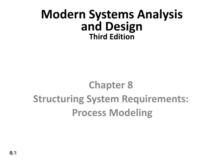 modern systems analysis and design third edition