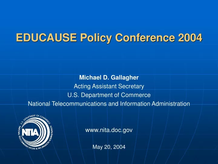 educause policy conference 2004