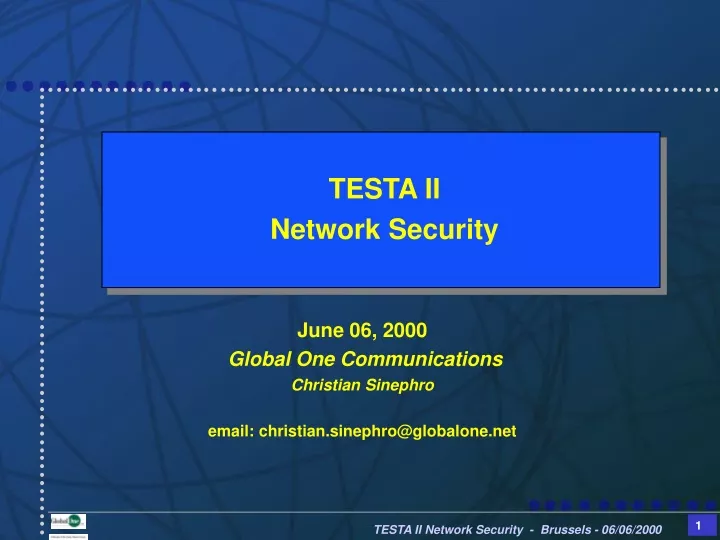 testa ii network security