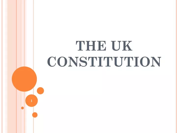 the uk constitution