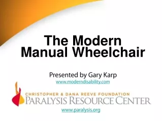 The Modern Manual Wheelchair