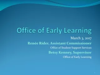 Office of Early Learning