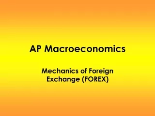 AP Macroeconomics