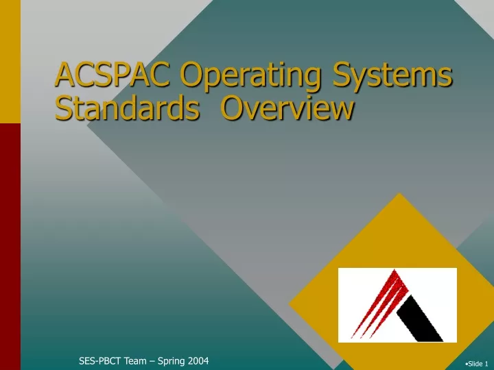 acspac operating systems standards overview