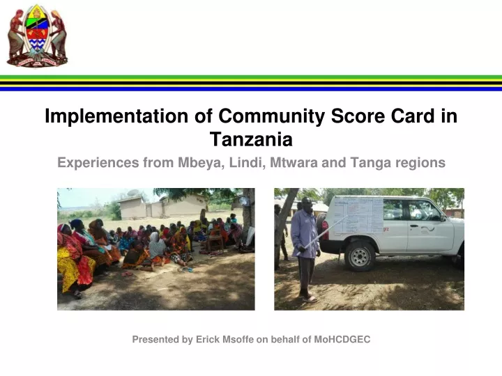 implementation of community score card