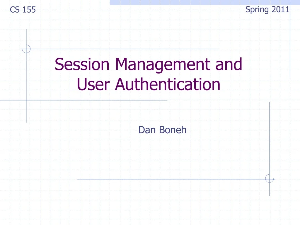 PPT - Session Management and User Authentication PowerPoint ...