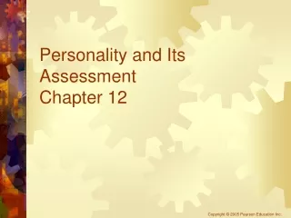 Personality and Its Assessment Chapter 12