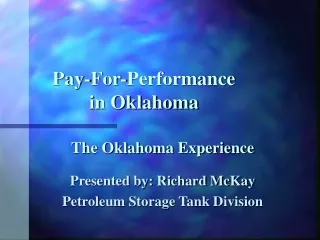 Pay-For-Performance in Oklahoma