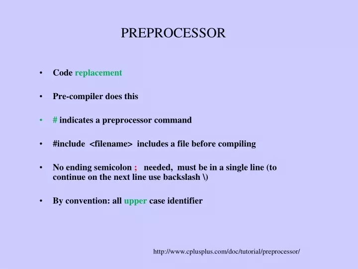 preprocessor