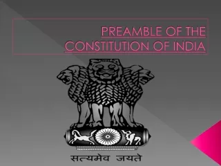 PREAMBLE OF THE CONSTITUTION OF INDIA