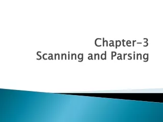 Chapter-3  Scanning and Parsing