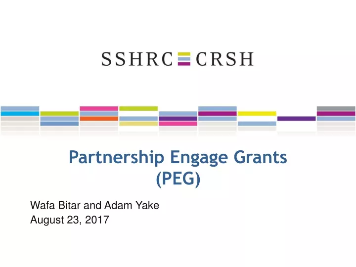 partnership engage grants peg