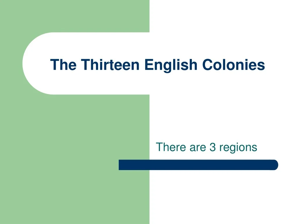 PPT - The Thirteen English Colonies PowerPoint Presentation, free ...