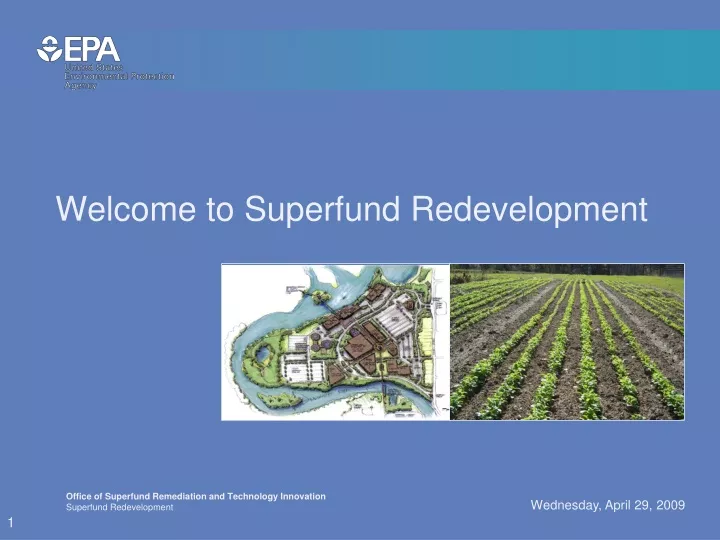 welcome to superfund redevelopment