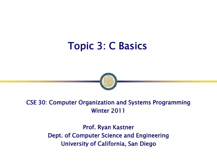 topic 3 c basics
