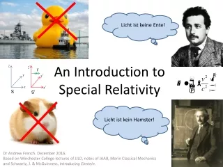 An Introduction to  Special Relativity
