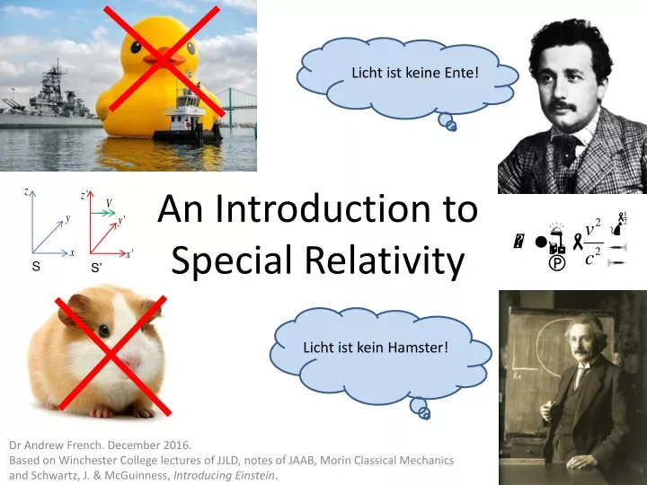 an introduction to special relativity