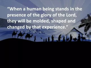 The Glory of God in the Christmas Story – The Shepherds