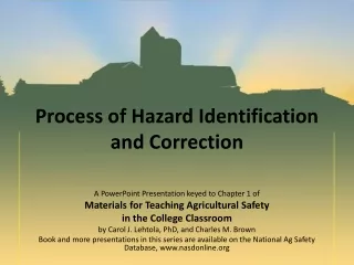 Process of Hazard Identification and Correction